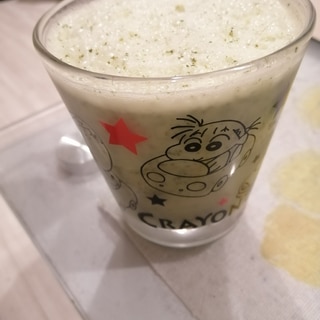 アイス緑茶ミルク